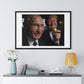 Putin, Trump and the Legend of the Golden Egg, Abstract Art 'Designed by AI' Framed Print