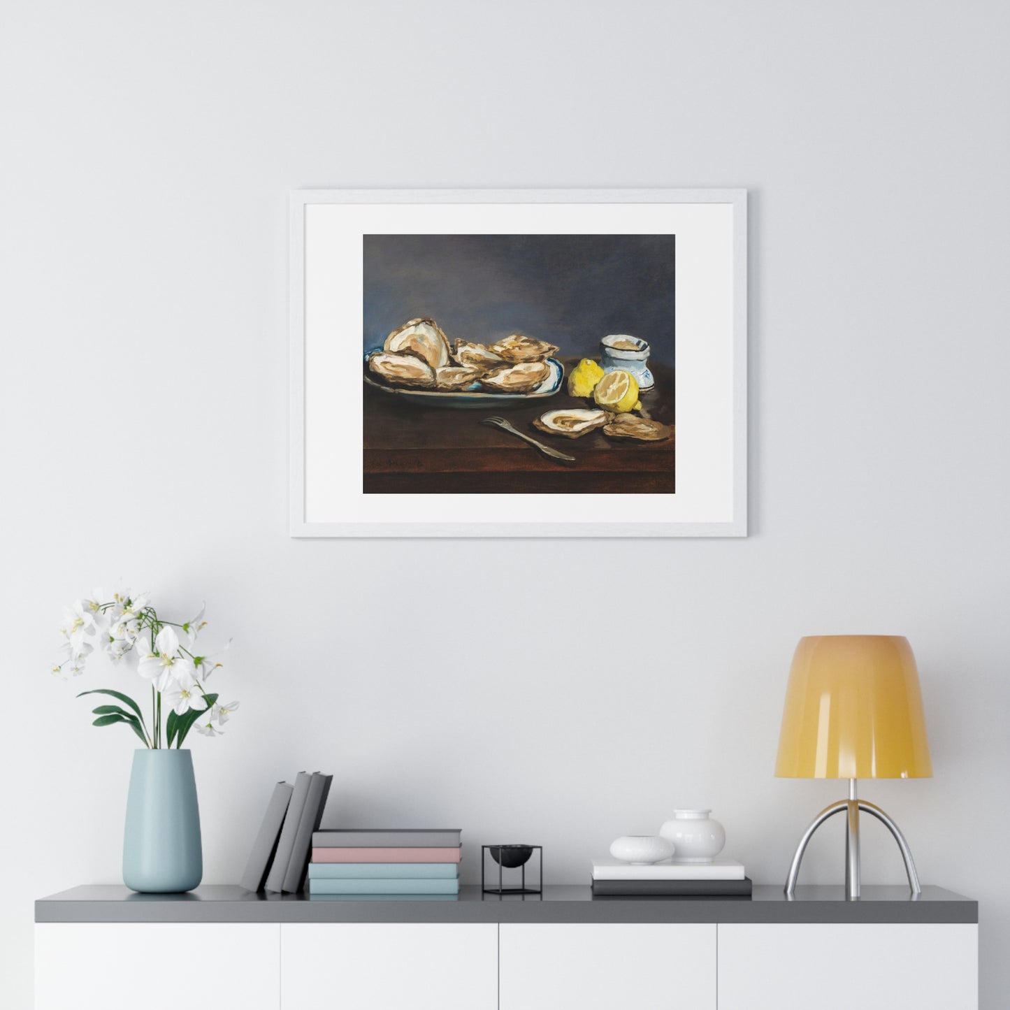 Oysters (1862) by Edouard Manet, from the Original, Framed Art Print