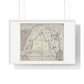 Antique Map of Arabia and Mesopotamia (1621) from the Original Sir Walter Raleigh Manuscript, Framed Print