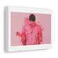 Altered Man Pink Break Up Abstract Painting 'Designed by AI' Art Print on Canvas