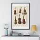 A Collection of Antique Violin, Viola, Cello and More from Encyclopedia Londinensis (1810) from the Original Art Print on Canvas