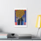 Woman Portrait from Behind, Bold Decor Art 'Designed by AI' Canvas Print