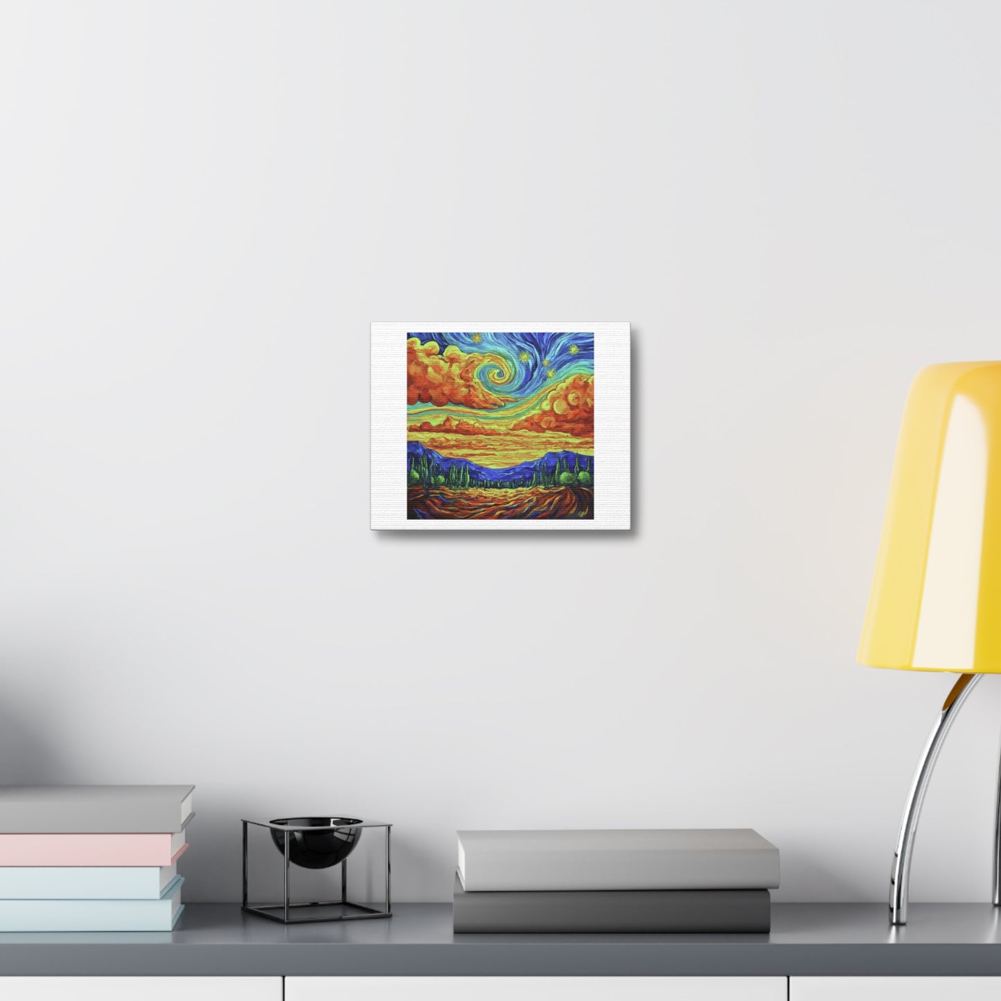 Van Gogh's Swirling Skies II 'Designed by AI' Print on Canvas