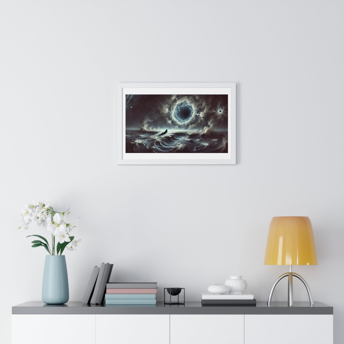 Dirge of the Abyss 'Designed by AI' Framed Art Print