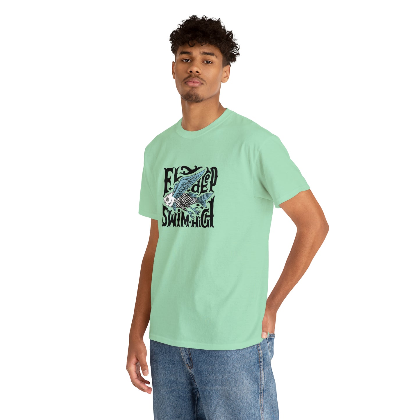 Fly High, Swim Deep, Flying Fish T-Shirt