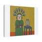 Reserved for Worries, Cartoon Art Print on Canvas
