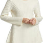 Vireous Textured Round-Neck Knitted Pullover Dress