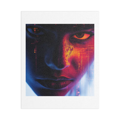 Faces of Possession IV, Art Print 'Designed by AI' on Canvas