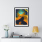 Approaching the Event Horizon, Abstract Art 'Designed by AI' Framed Print