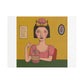 Over Thinking, Cartoon Art Print on Canvas