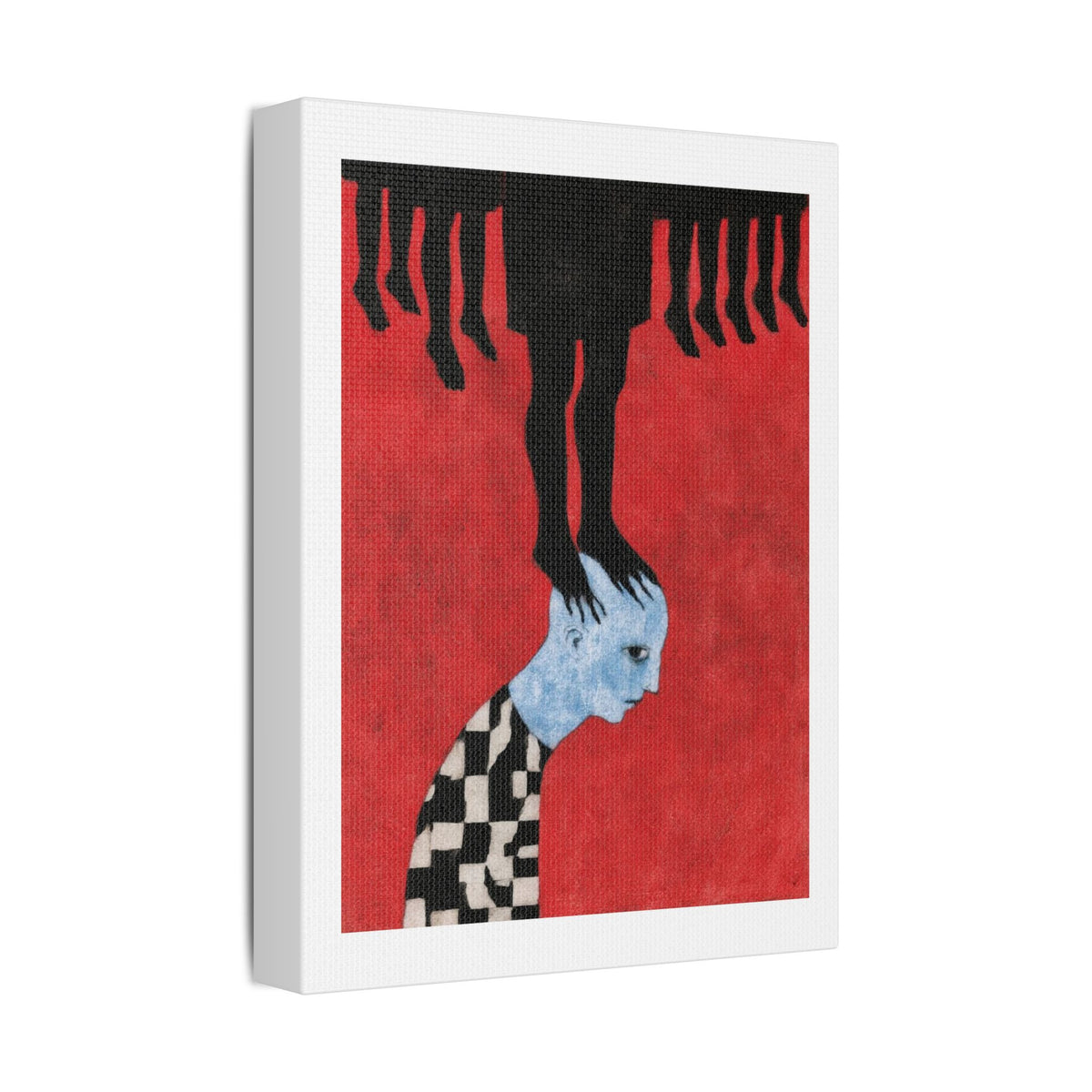 Feet, Neo-Surrealism, Art Print on Satin Canvas, Stretched