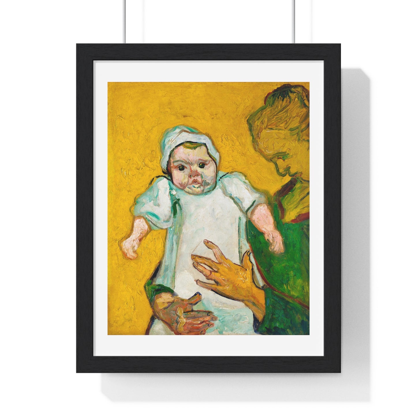 Madame Roulin and Her Baby (1888) by Vincent Van Gogh, from the Original, Framed Art Print