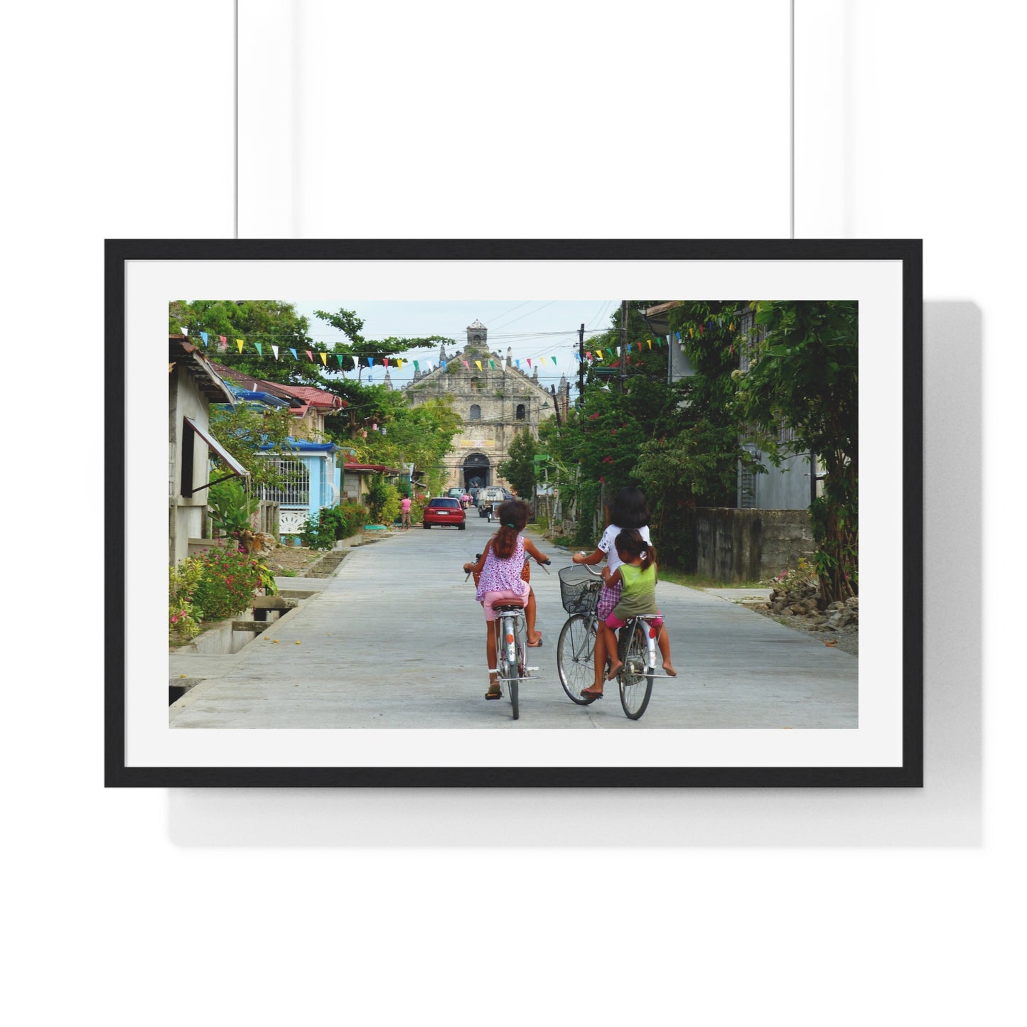 Street Scene, Philippines, Photographic Art, from the Original, Framed Print