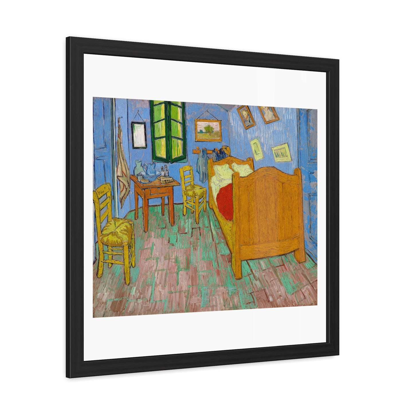 The Bedroom (1889) by Vincent Van Gogh, from the Original, Wooden Framed Print