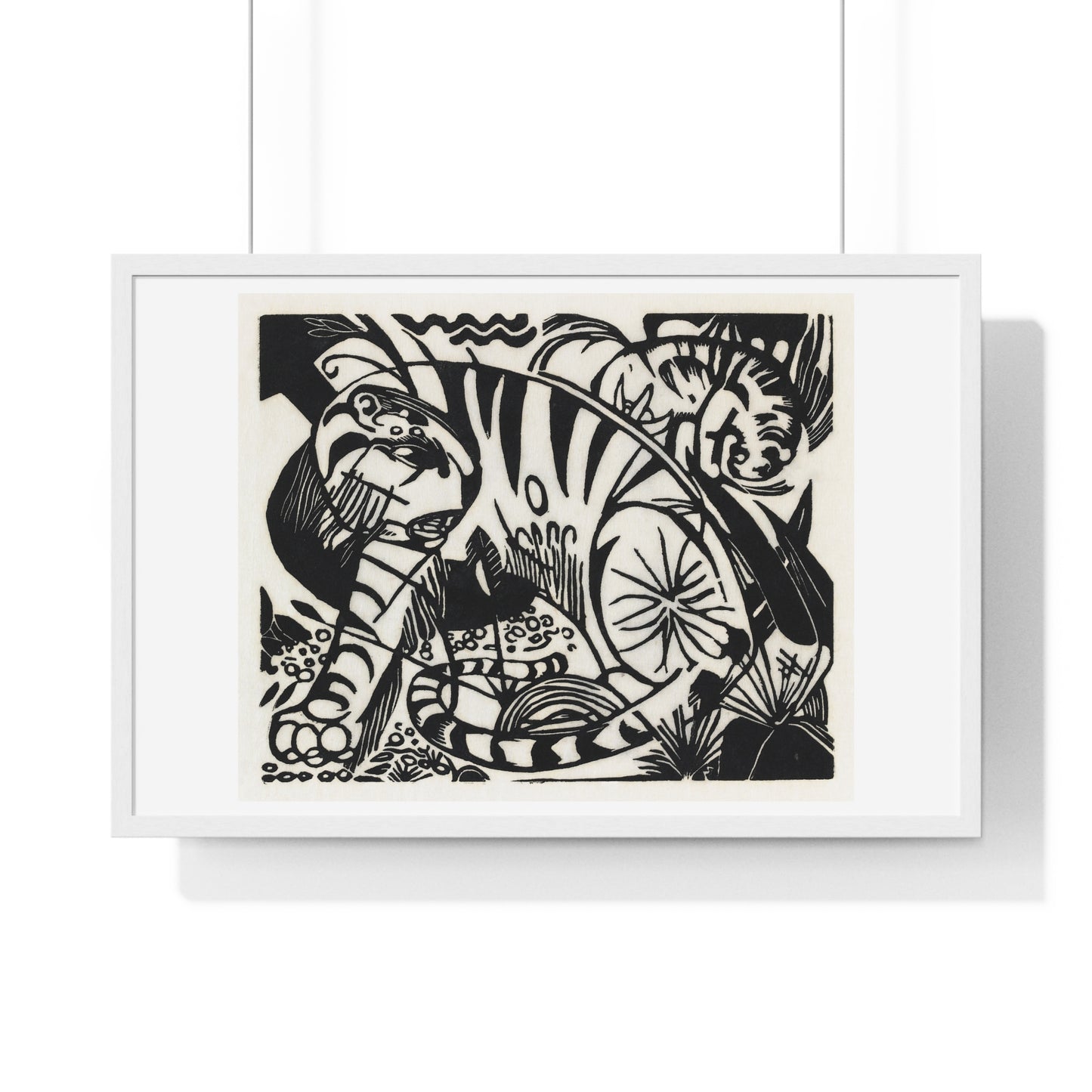 Tiger (1912) by Franz Marc, from the Original, Framed Art Print