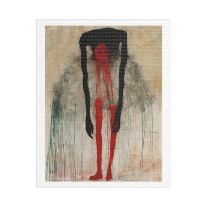 Ballerina, Neo-Surrealism, Art Print on Satin Canvas, Stretched