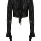 Banned Apparel Seraphina Mesh Top in Black