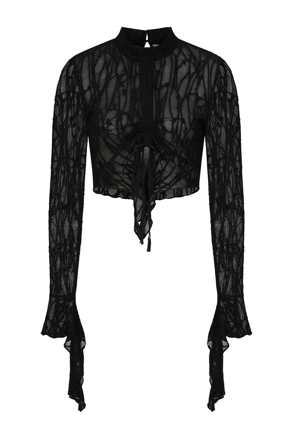 Banned Apparel Seraphina Mesh Top in Black