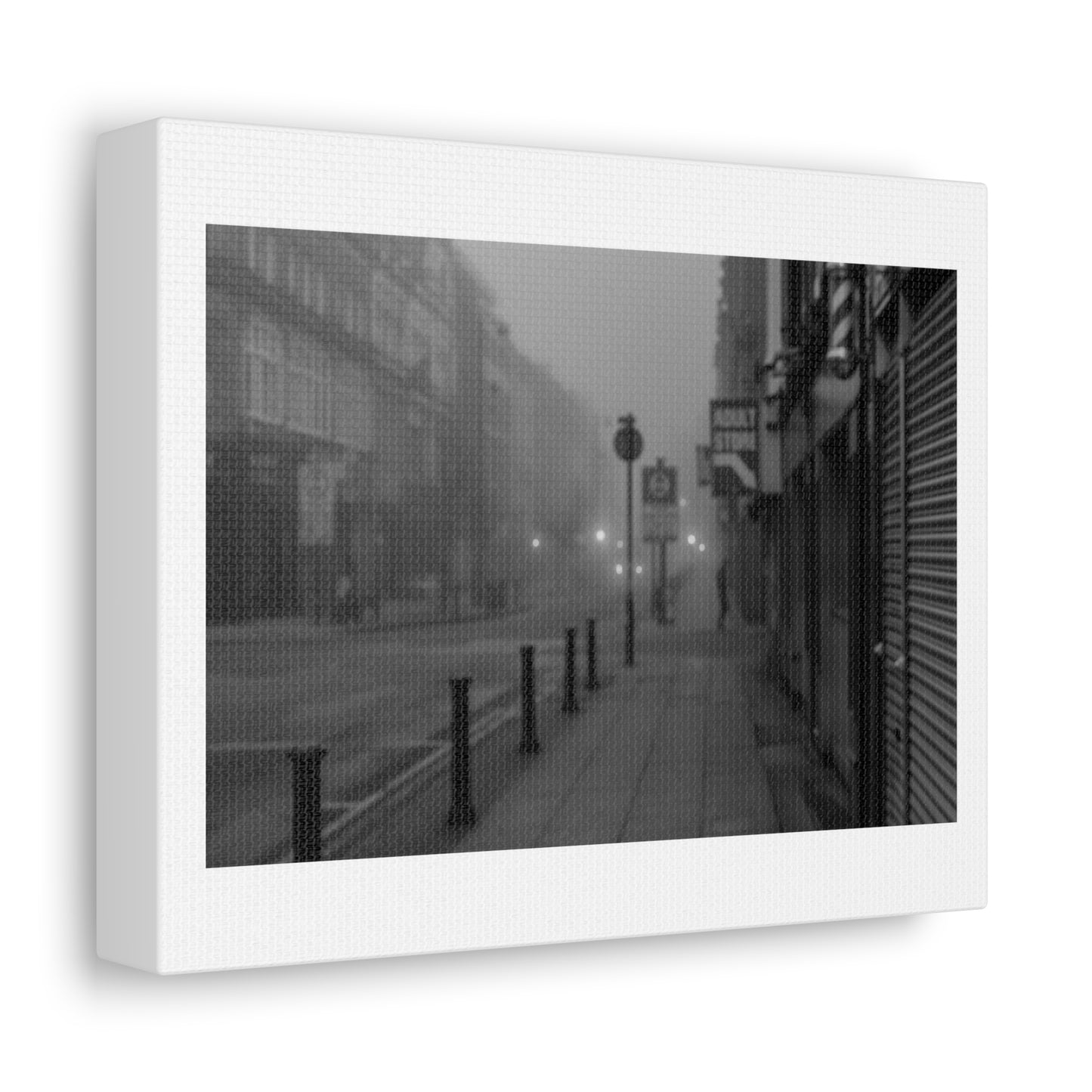 Misty London in Monotone, Black & White Photography, from the Original on Canvas