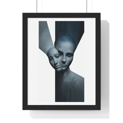 Two Women, Large Decor Art, Framed Print