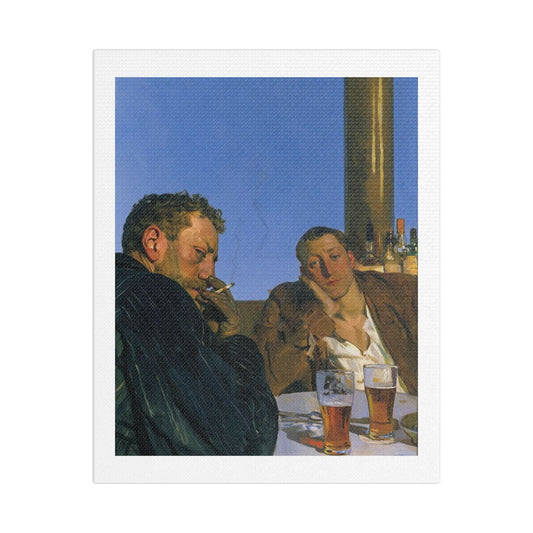 Café Art III, Print on Satin Canvas, Stretched