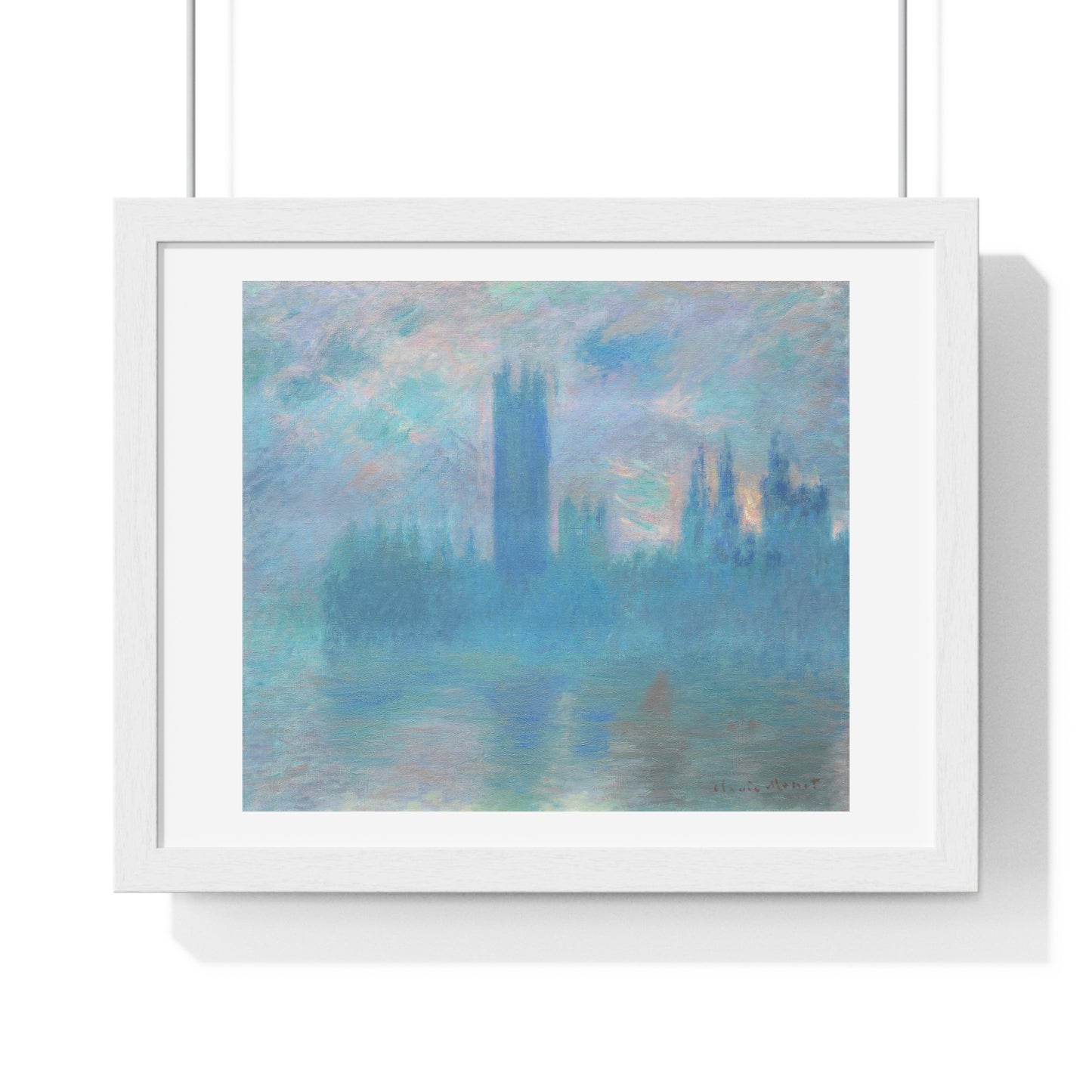 Houses of Parliament, London (1900–1901) by Claude Monet, from the Original, Framed Art Print