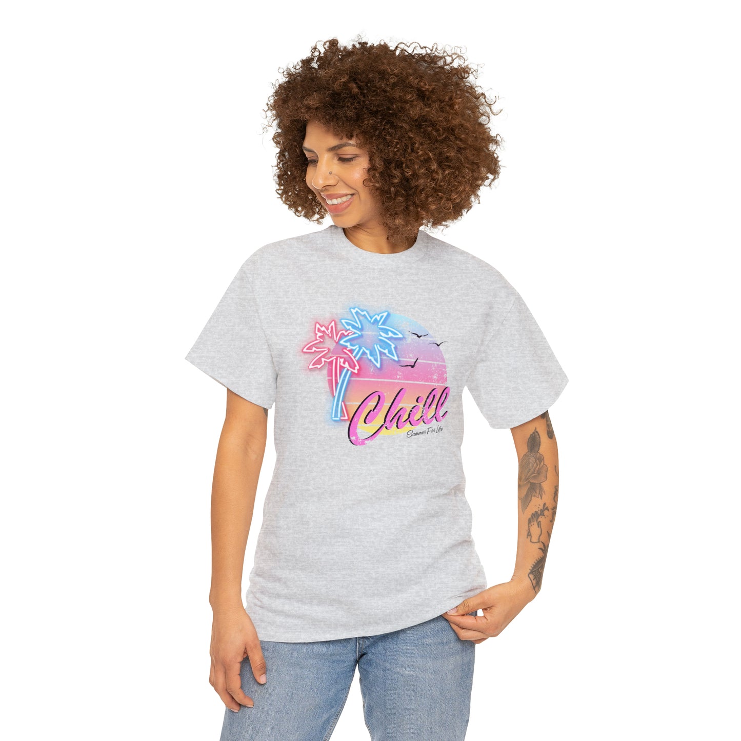 Chill, Summer For Life, Miami Neon Style T-Shirt