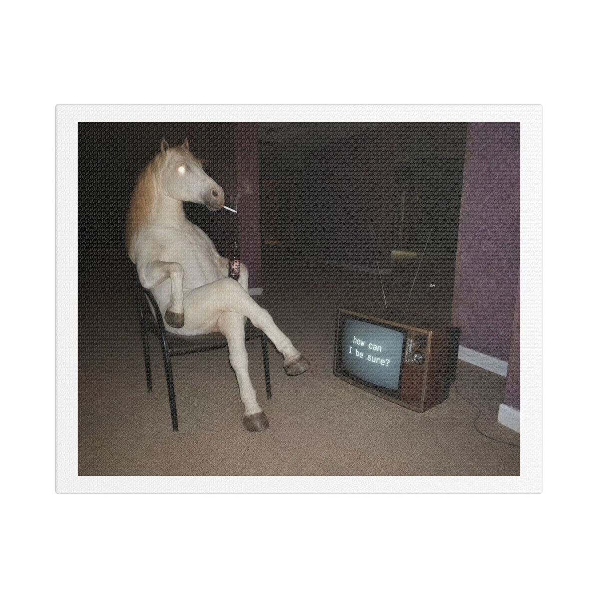 How Can You Tell When Art is AI-Generated? II 'Designed by AI' Art Print on Canvas