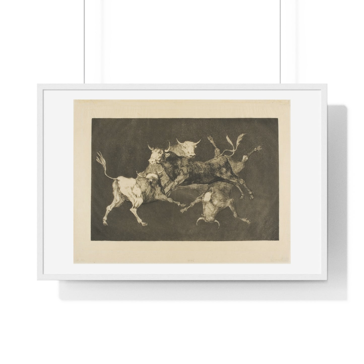 Fool’s Folly, from Disparates (1877) by Francisco José de Goya y Lucientes, from the Original, Framed Print