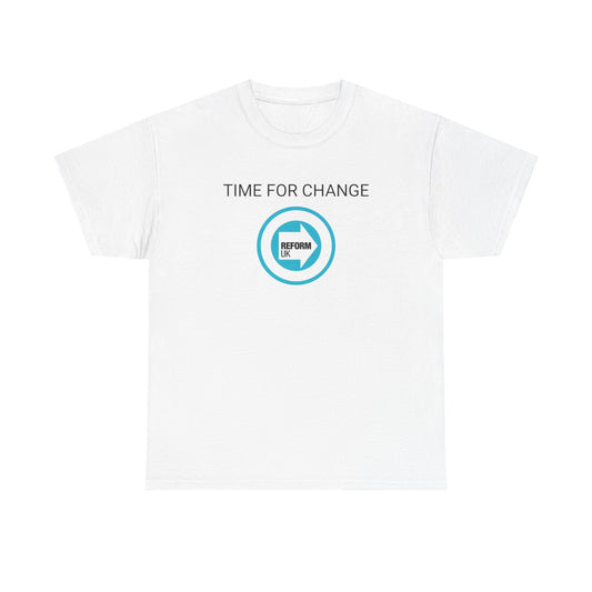 Reform UK Time For Change Cotton T-Shirt