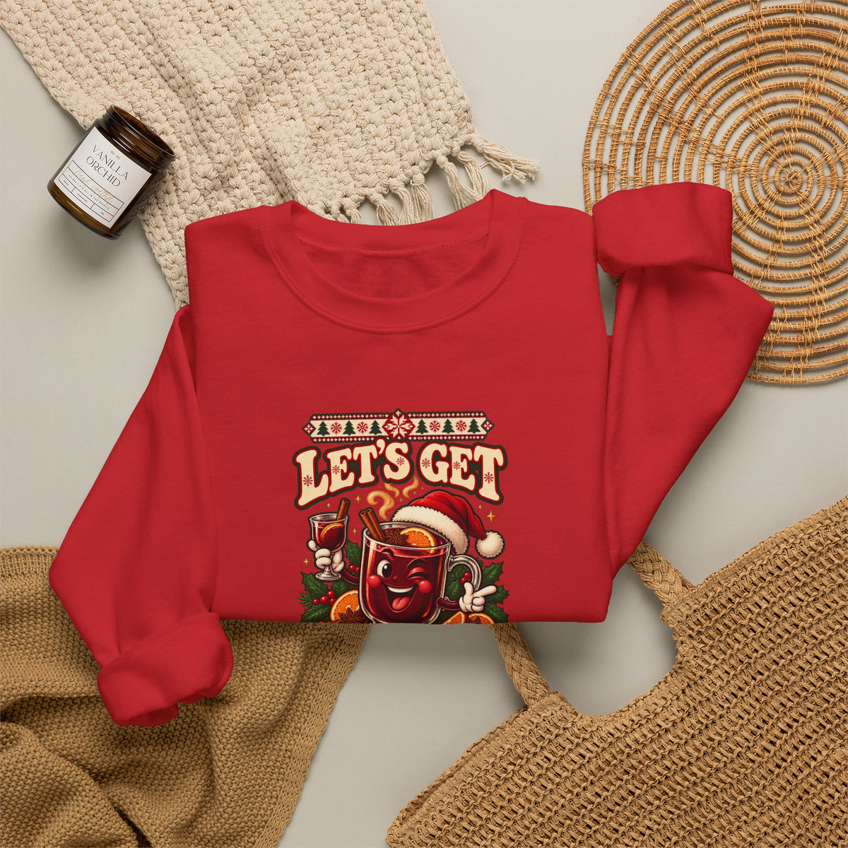 Funny Adult Christmas Jumpers: 'Let’s Get Mulled' Christmas Crewneck