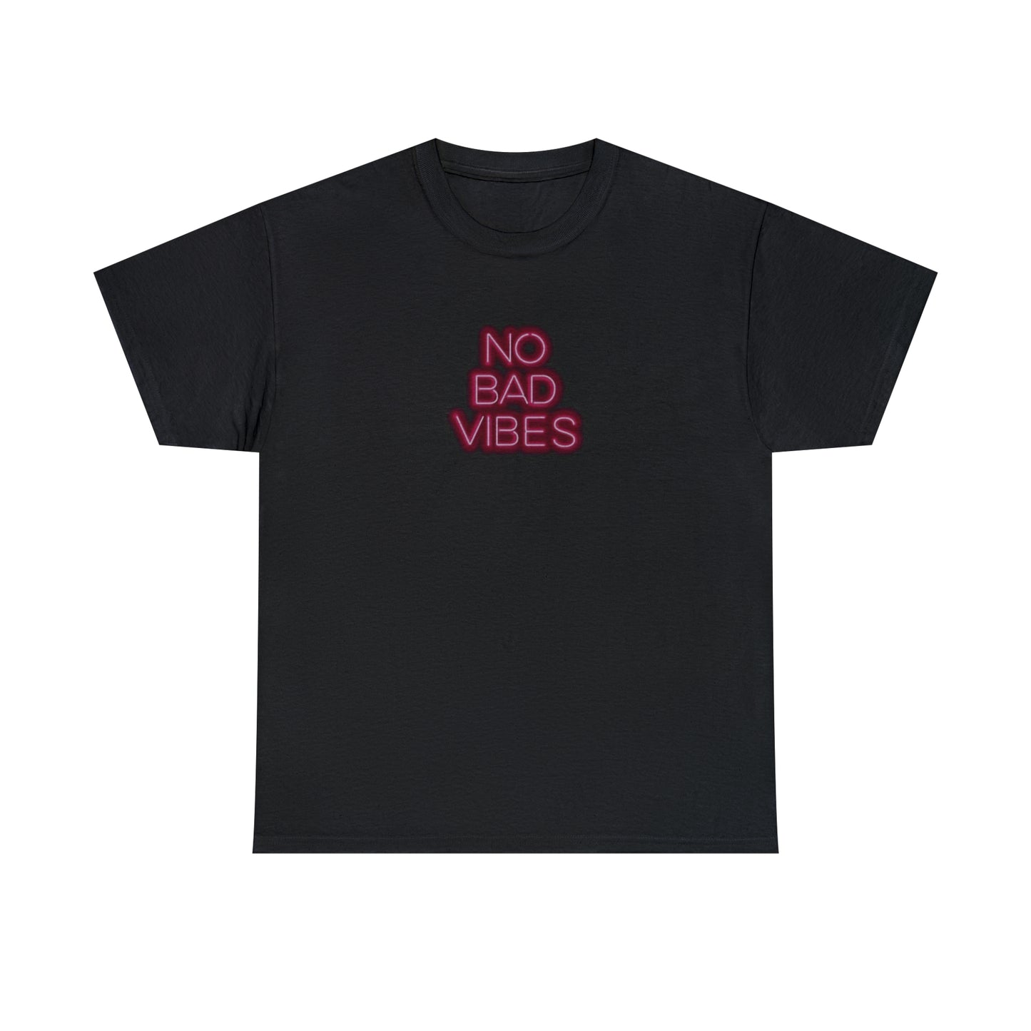 No Bad Vibes, Neon Design T-Shirt