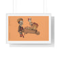 Uruguayan Photo Collage, Man Pushing Woman in Wheelbarrow (circa 1875) by Juan Pedro Chabalgoity, Framed Art Print