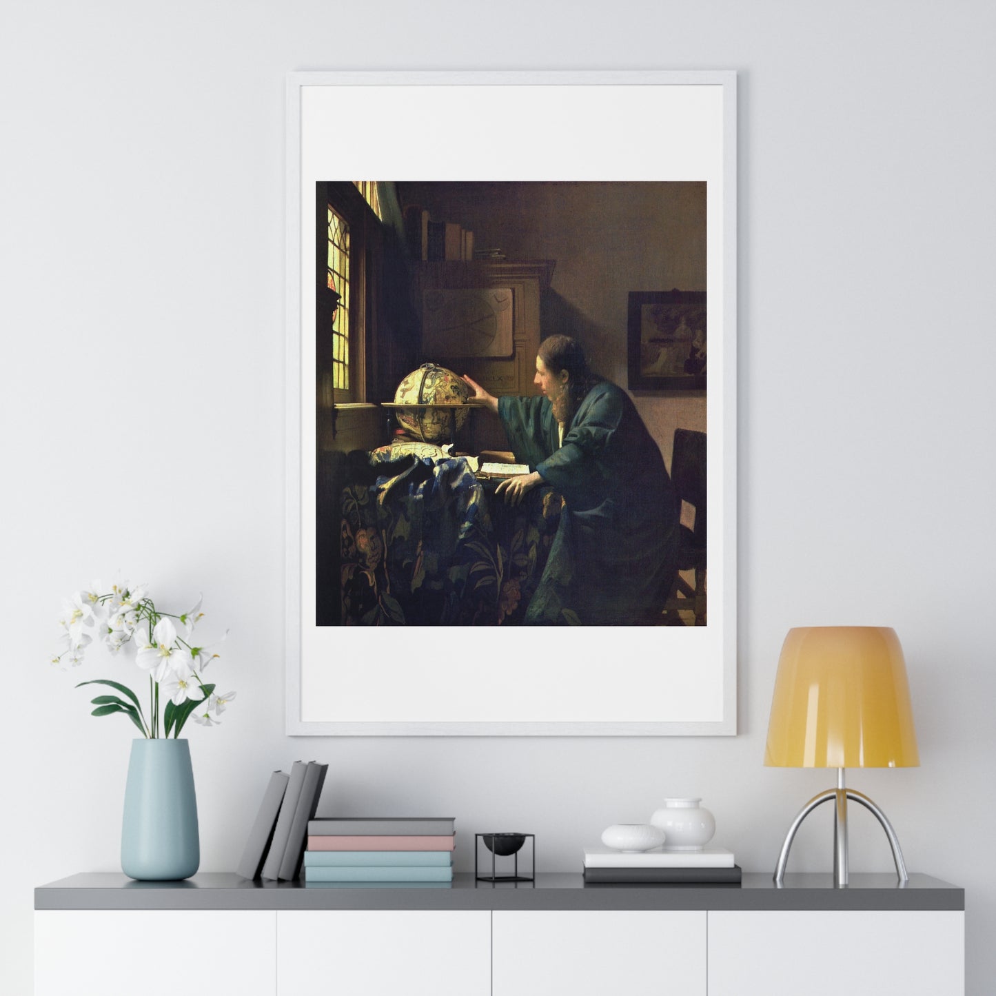 The Astronomer (circa 1668) by Johannes Vermeer, from the Original, Framed Art Print