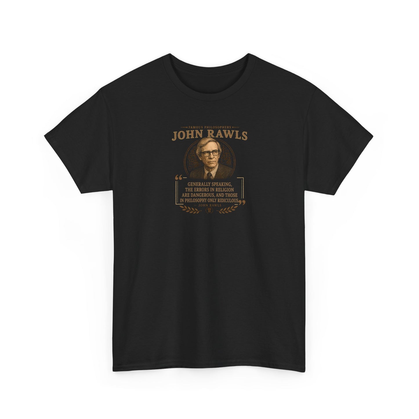John Rawls on the Errors of Religions, Philosophy Tribute T-Shirt