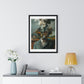 Head Replacement, Abstract Art 'Designed by AI', Framed Art Print