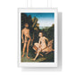 Apollo and Diana (1530) by Lucas Cranach, from the Original, Framed Art Print