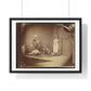 Vintage Photography, Saint George and the Dragon (1875) by Lewis Carroll , from the Original, Framed Print