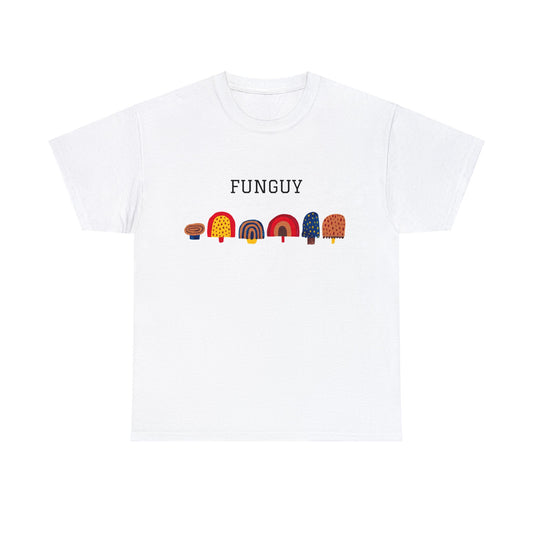 'Funguy' Fungi Design Men's Cotton T-Shirt