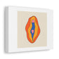 Vagina Graphic Abstract Art Print on Satin Canvas