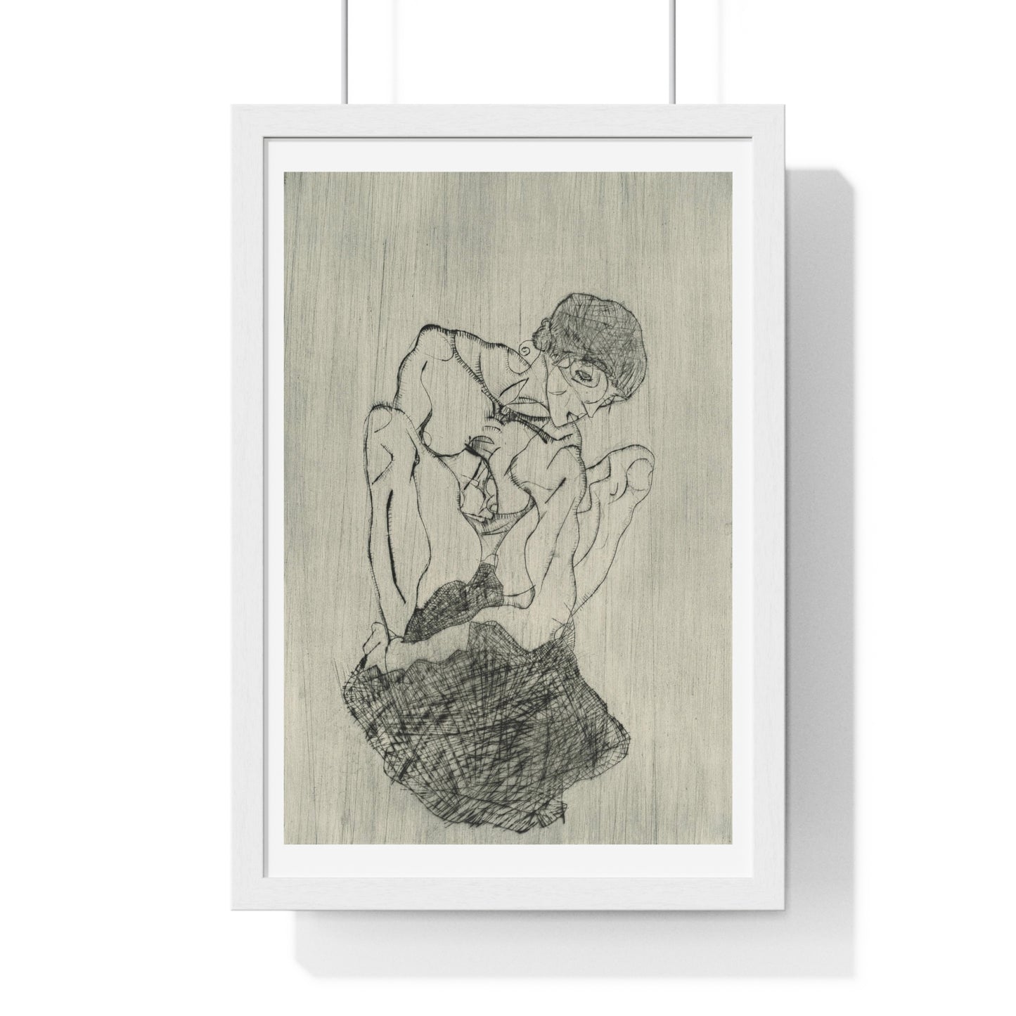 Das Graphische Werk von Egon Schiele (1971) by Egon Schiele, from the Original, Framed Art Print