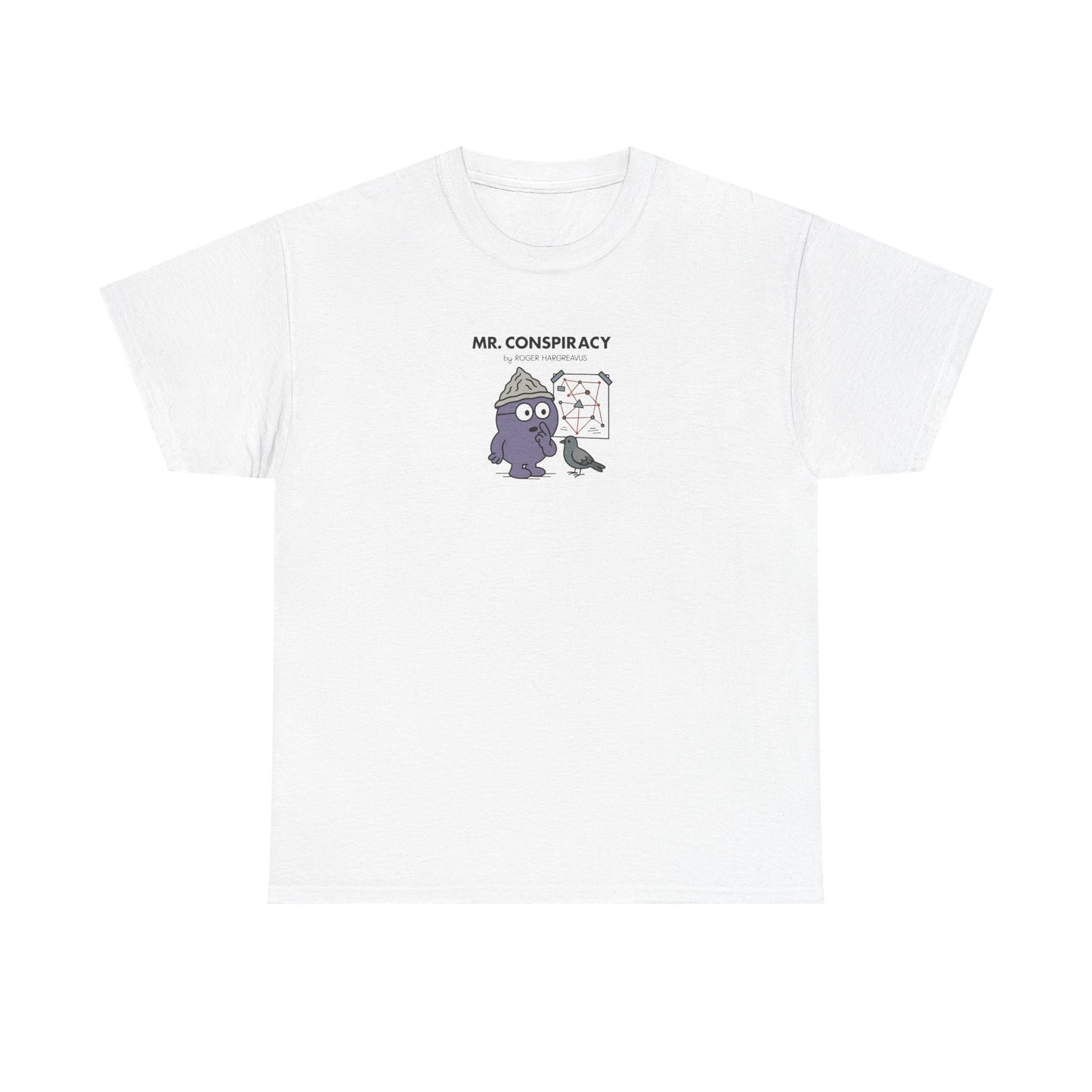 Mr Conspiracy, Funny Mr Men Cartoon Art T-Shirt