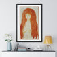 The Sin (Woman with Red Hair and Green Eyes) by Edvard Munch (1902) from the Original, Framed Art Print