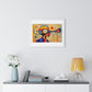 Mindful of Time, in the Style of Wassily Kandinsky 'Designed by AI' Framed Art Print