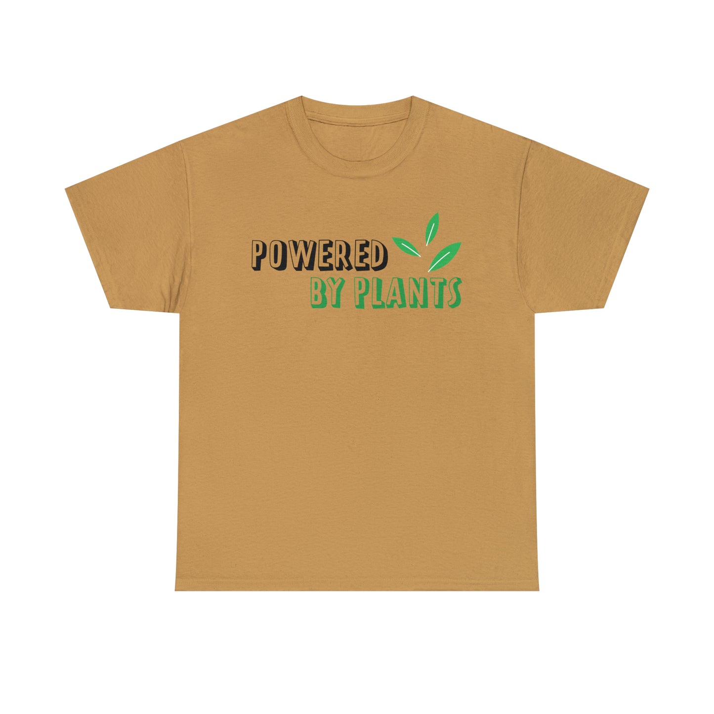 Powered By Plants Vegan T-Shirt Inspirational Unisex