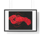 Lobster on Black Background (1940–1941) by Marsden Hartley, from the Original, Framed Art Print