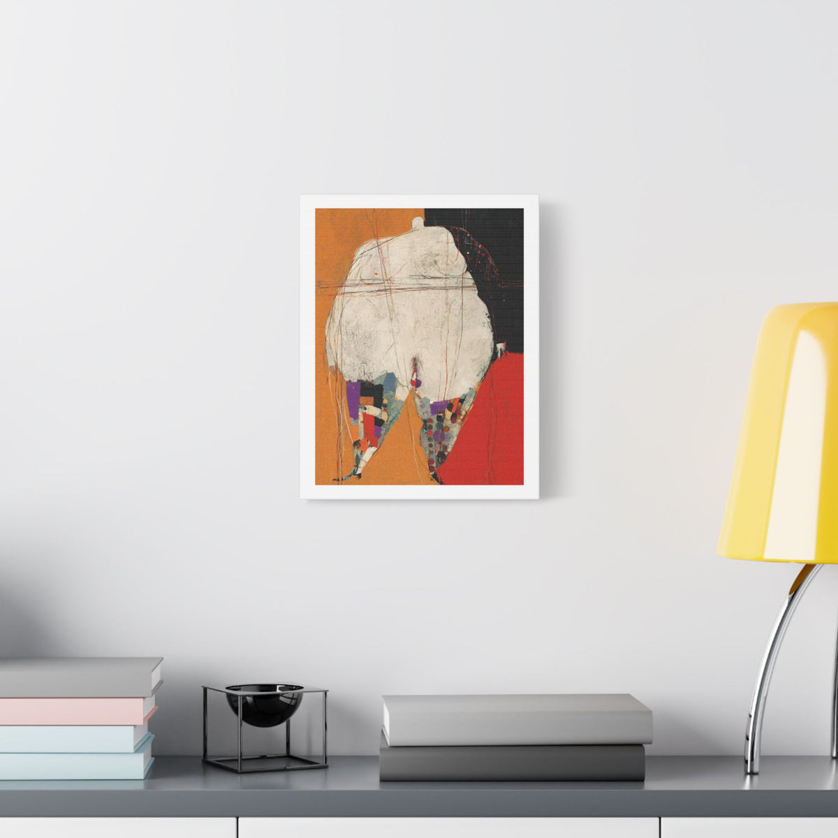 Body, Neo-Surrealism, Art Print on Satin Canvas, Stretched