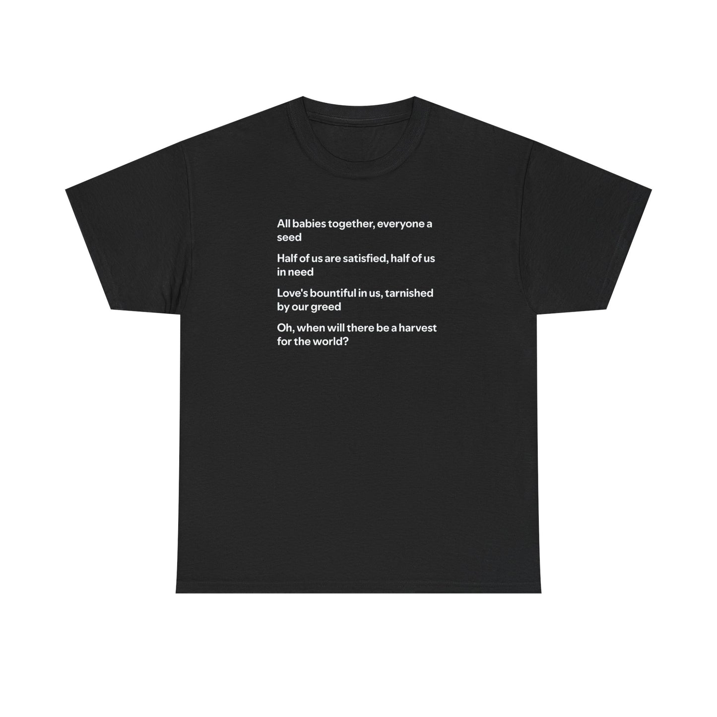 Isley Brothers, When Will There be a Harvest for the World? Peace T-Shirt