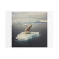 Arctic Adventure Dog, Surrealist Stretched Canvas Wall Art