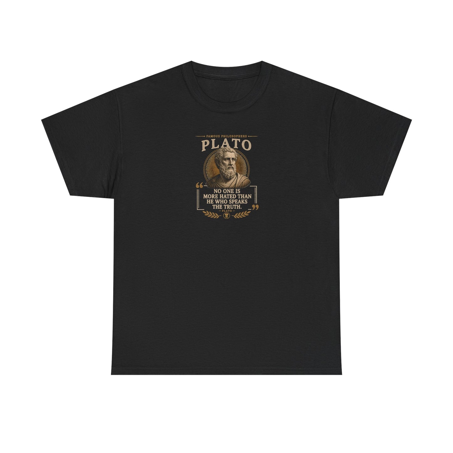 Plato on Truth and the Absolute Realities of Life, Philosophy Tribute T-Shirt